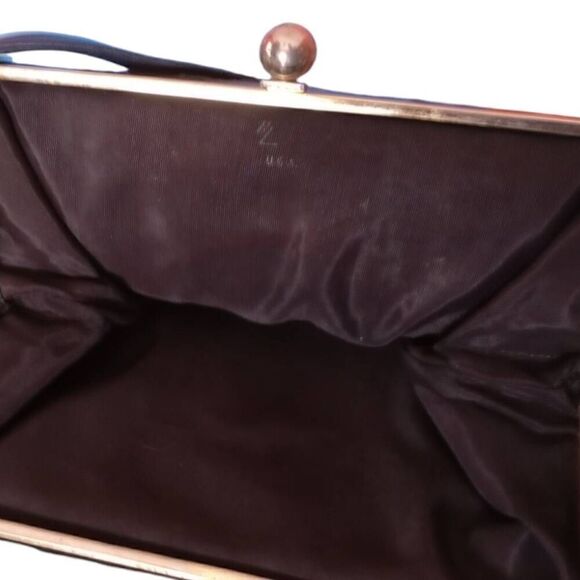 Vintage HL usa, Harry Levine leather kiss lock handbag - Picture 4 of 6